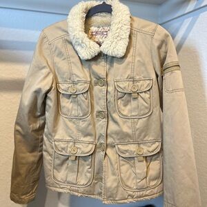 ABERCROMBIE & FITCH Women’s Tan Utility Field Light Jacket Size Medium